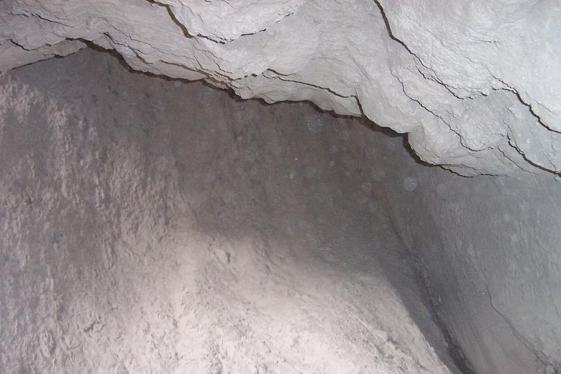 Inside of the mud caves