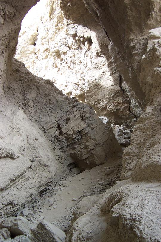 A more open cave, you can see how the ground shifts over time