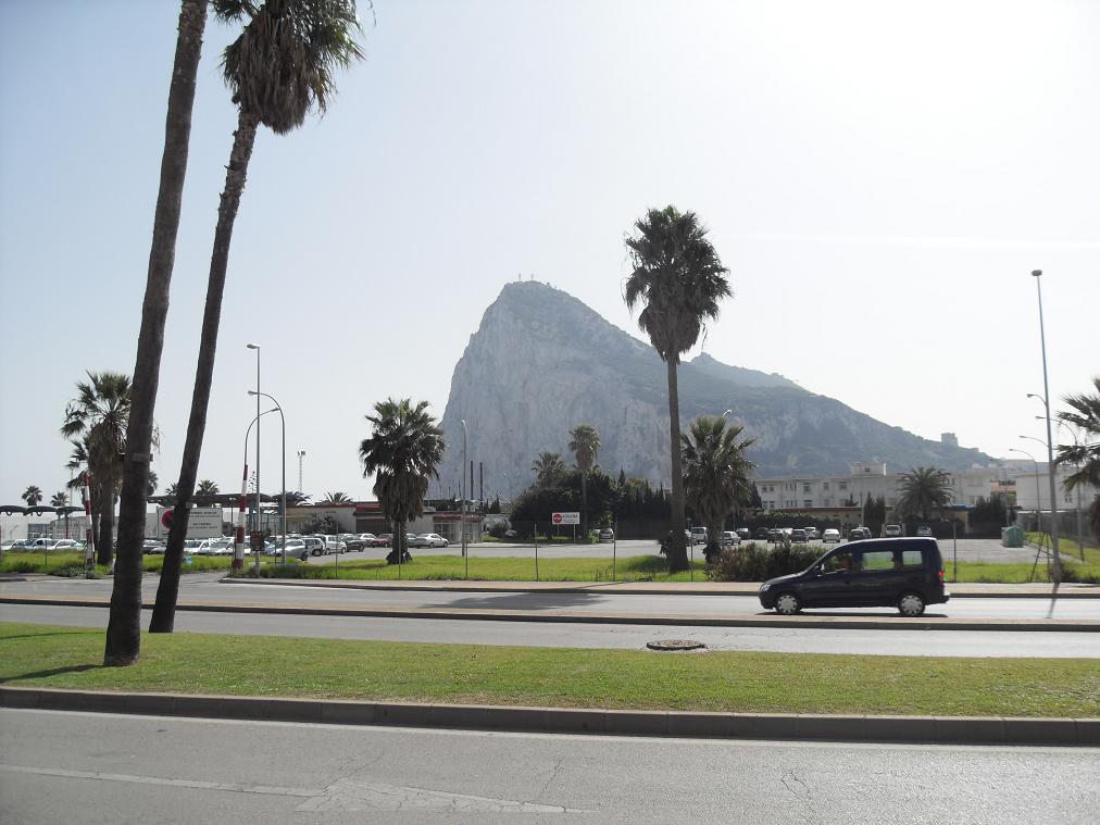 Rock of Gibraltar, looking from Spain