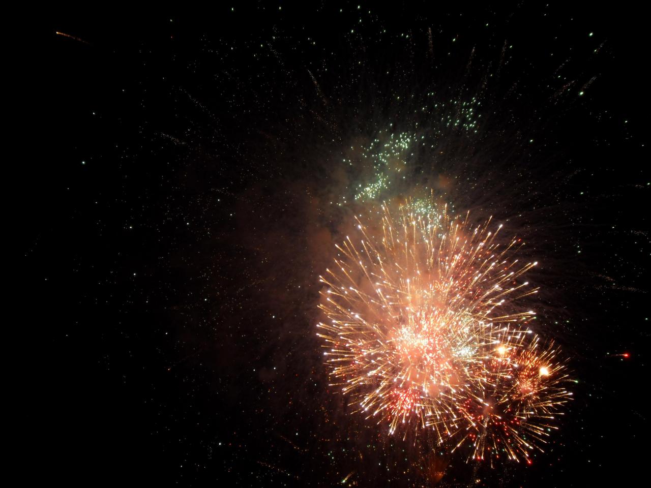 New Years Full Moon Party Fireworks