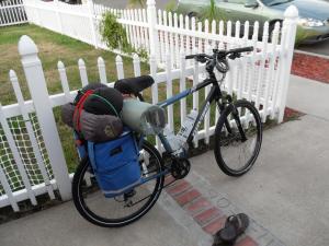 Packed and ready to go for 7 day bike trip