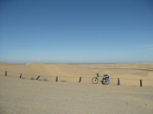 My bike in the Glamis sand dunes