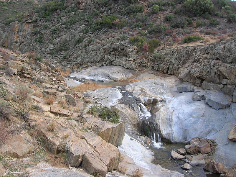 View of the water at Kitchen Creek Falls