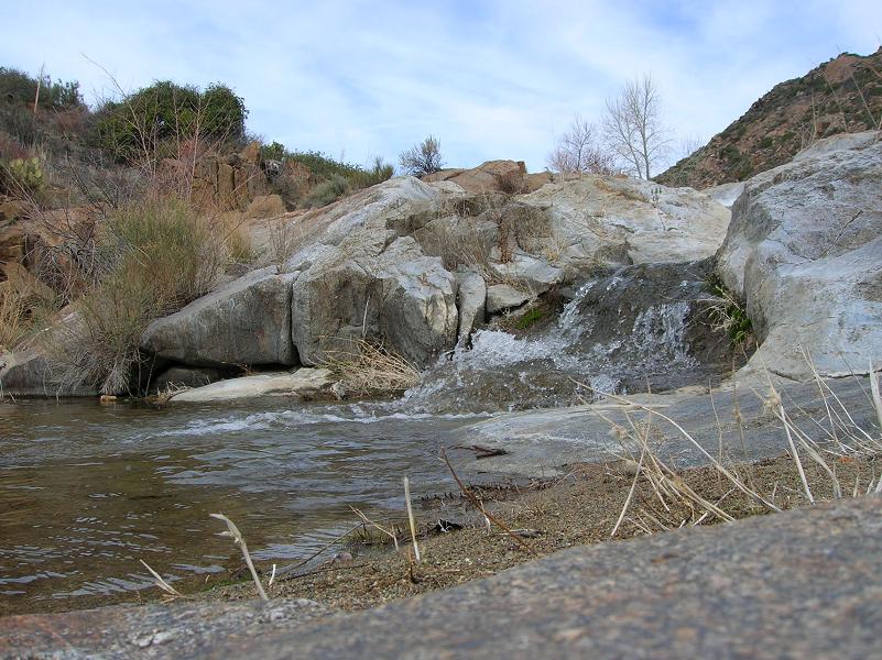 View of the water at Kitchen Creek Falls
