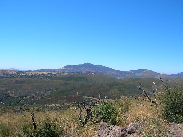 Great view of Cuyamaca Peak from Indian Creek Trail