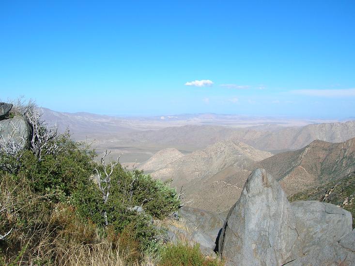 View of desert to the east from Pacific Crest Trail