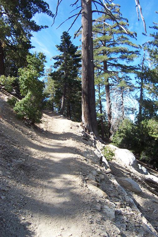 Walking up Devils Slide Trail