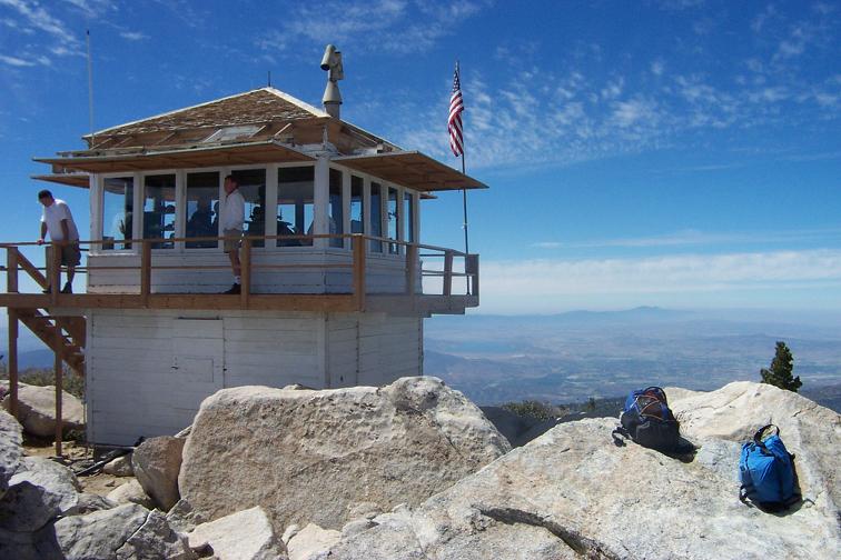Lookout tower on peak