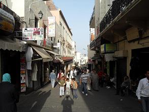 Medina stalls in Tangier, Morocco