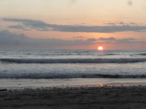 Sunset at beach near Mal Pais