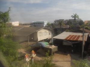 View of homes near the tracks