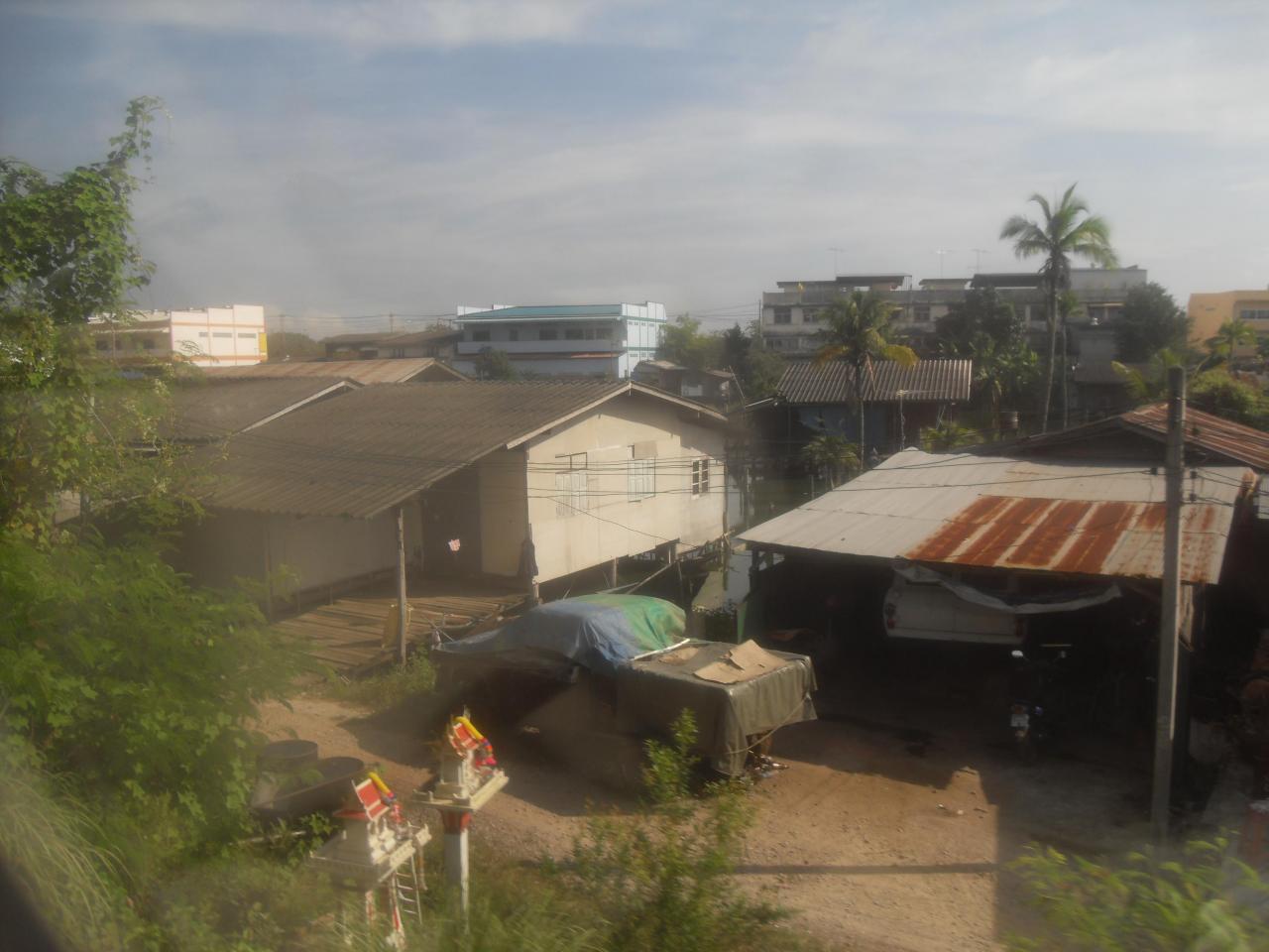 View of homes near the tracks