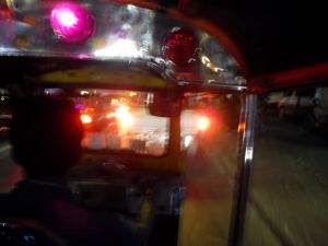 Our first ride in a tuk tuk, Bangkok