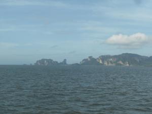 View from the ferry on the way to Koh Phi Phi