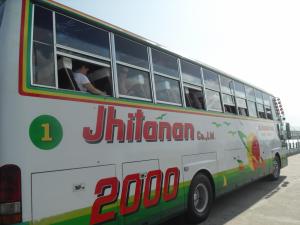 The bus at the terminal, ready to go to Krabi