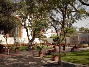 Outside of the waiting area, Los Angeles Union Station