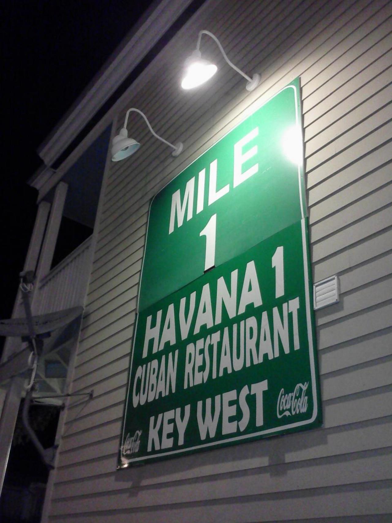 Great Cuban food at Havana 1, Key West