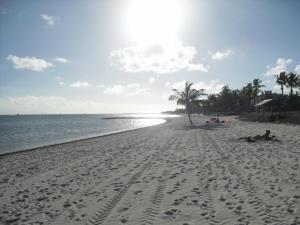 We had the beach nearly to ourselves, Key West