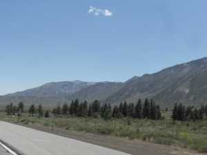 Mammoth, view of the mountains